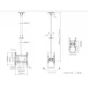 Griestu stiprinājums Multibrackets M Public Medium Back to Back Melns 3000