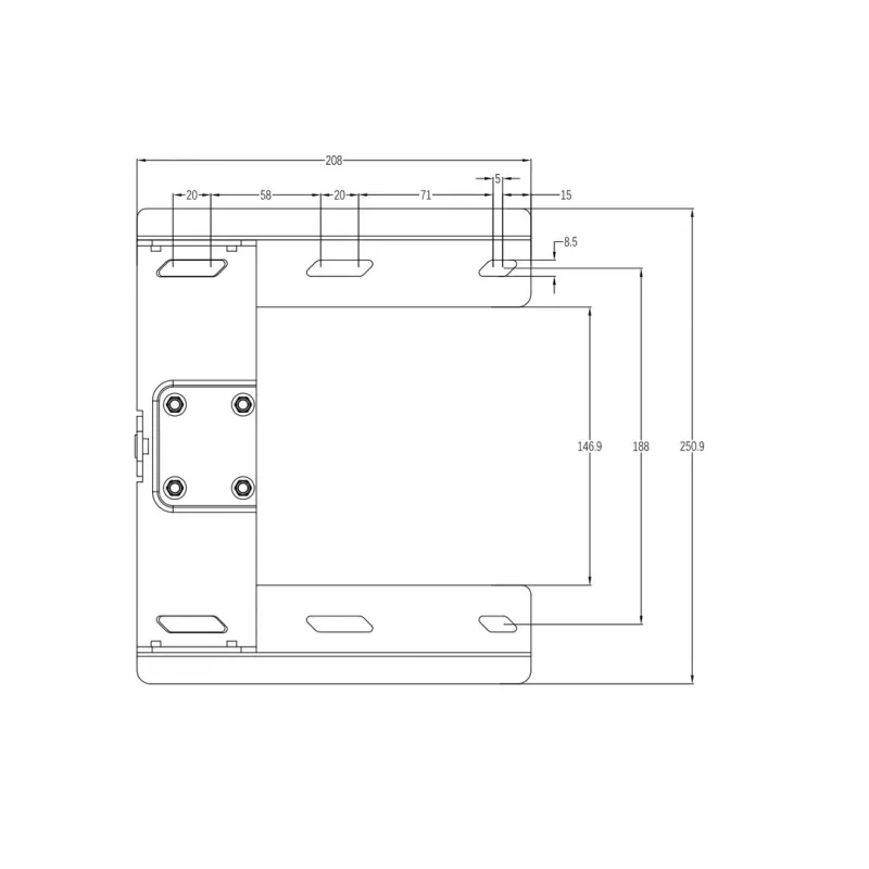 Swing Arm Mount MULTIBRACKETS M Universal 180° — 26–47 collu ekrāniem, VESA līdz 400x400, max 25 kg, melns