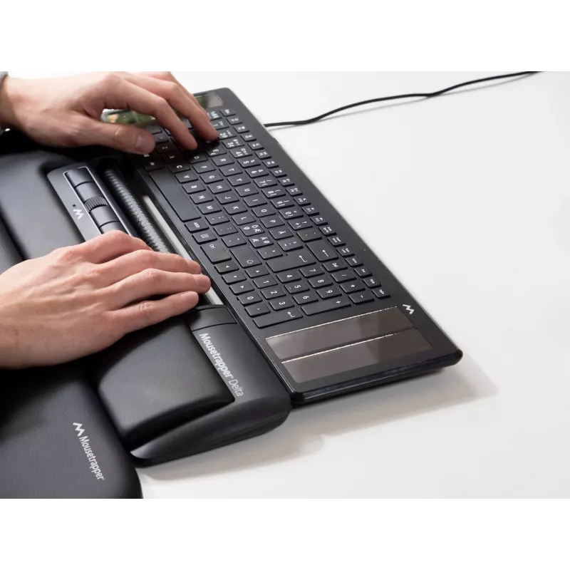Mousetrapper Delta Mouse Black Regular USB-A, 4000 DPI, melns