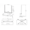 Galda statīvs Multibrackets M VESA Tablestand Turn Melns Medium MAX 400x400