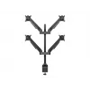Monitora roka MULTIBRACKETS M VESA Gāzes Pacelšanas Rokas Quad Melns HD — skava/skrūve, 84 kg, VESA 75×75–100×100, 15 collas–32 collas, slīpums -45°–75°