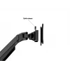 Monitora roka MULTIBRACKETS M VESA Gāzes Pacelšanas Rokas Quad Melns HD — skava/skrūve, 84 kg, VESA 75×75–100×100, 15 collas–32 collas, slīpums -45°–75°