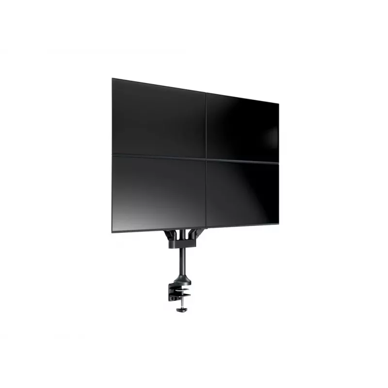 Monitora roka MULTIBRACKETS M VESA Gāzes Pacelšanas Rokas Quad Melns HD — skava/skrūve, 84 kg, VESA 75×75–100×100, 15 collas–32 collas, slīpums -45°–75°