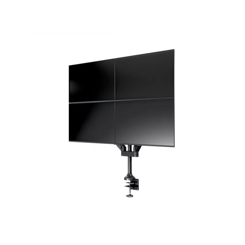Monitora roka MULTIBRACKETS M VESA Gāzes Pacelšanas Rokas Quad Melns HD — skava/skrūve, 84 kg, VESA 75×75–100×100, 15 collas–32 collas, slīpums -45°–75°