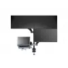 Monitora roka MULTIBRACKETS M VESA Gāzes Pacelšanas Rokas Quad Melns HD — skava/skrūve, 84 kg, VESA 75×75–100×100, 15 collas–32 collas, slīpums -45°–75°