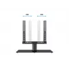 Multibrackets M VESA Galda Statīvs Pagriežams Mazais MAX 300x300 Melns