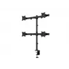 Multibrackets M Deskmount Basic Quad, Clamp/Skrūvējams, 32 kg, 38.1 cm (15 inch), 68.6 cm (27 inch), 100 x 100 mm, Melns