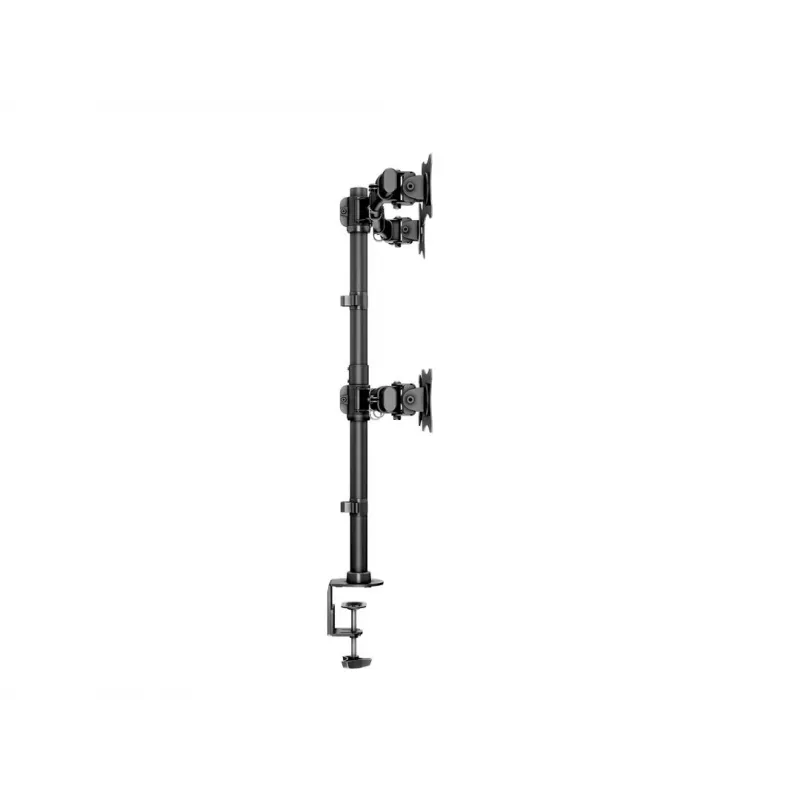 Multibrackets M Deskmount Basic Quad, Clamp/Skrūvējams, 32 kg, 38.1 cm (15 inch), 68.6 cm (27 inch), 100 x 100 mm, Melns