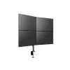 Multibrackets M Deskmount Basic Quad, Clamp/Skrūvējams, 32 kg, 38.1 cm (15 inch), 68.6 cm (27 inch), 100 x 100 mm, Melns