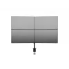 Multibrackets M Deskmount Basic Quad, Clamp/Skrūvējams, 32 kg, 38.1 cm (15 inch), 68.6 cm (27 inch), 100 x 100 mm, Melns
