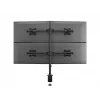 Multibrackets M Deskmount Basic Quad, Clamp/Skrūvējams, 32 kg, 38.1 cm (15 inch), 68.6 cm (27 inch), 100 x 100 mm, Melns