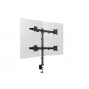 Multibrackets M Deskmount Basic Quad, Clamp/Skrūvējams, 32 kg, 38.1 cm (15 inch), 68.6 cm (27 inch), 100 x 100 mm, Melns