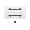 Multibrackets M Deskmount Basic Quad, Clamp/Skrūvējams, 32 kg, 38.1 cm (15 inch), 68.6 cm (27 inch), 100 x 100 mm, Melns