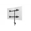 Multibrackets M Deskmount Basic Quad, Clamp/Skrūvējams, 32 kg, 38.1 cm (15 inch), 68.6 cm (27 inch), 100 x 100 mm, Melns