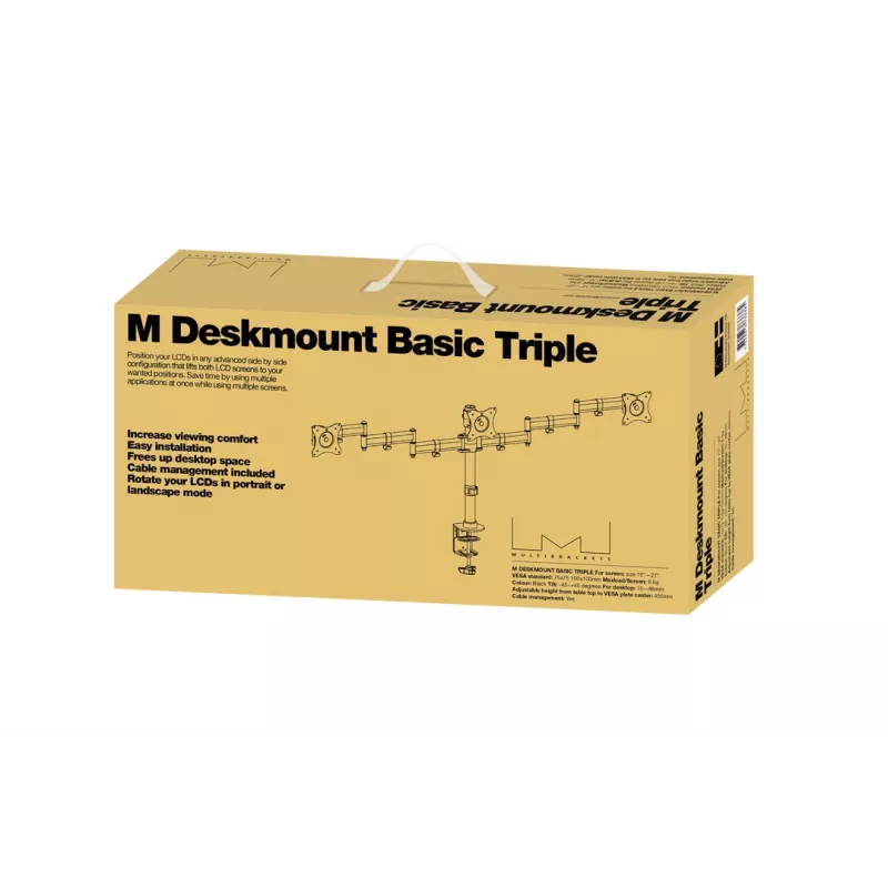 Multibrackets M Deskmount Basic Triple – galda stiprinājums trim monitoriem