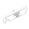 Multibrackets M Pro Series gala vāciņš melns plastmasa 120 mm