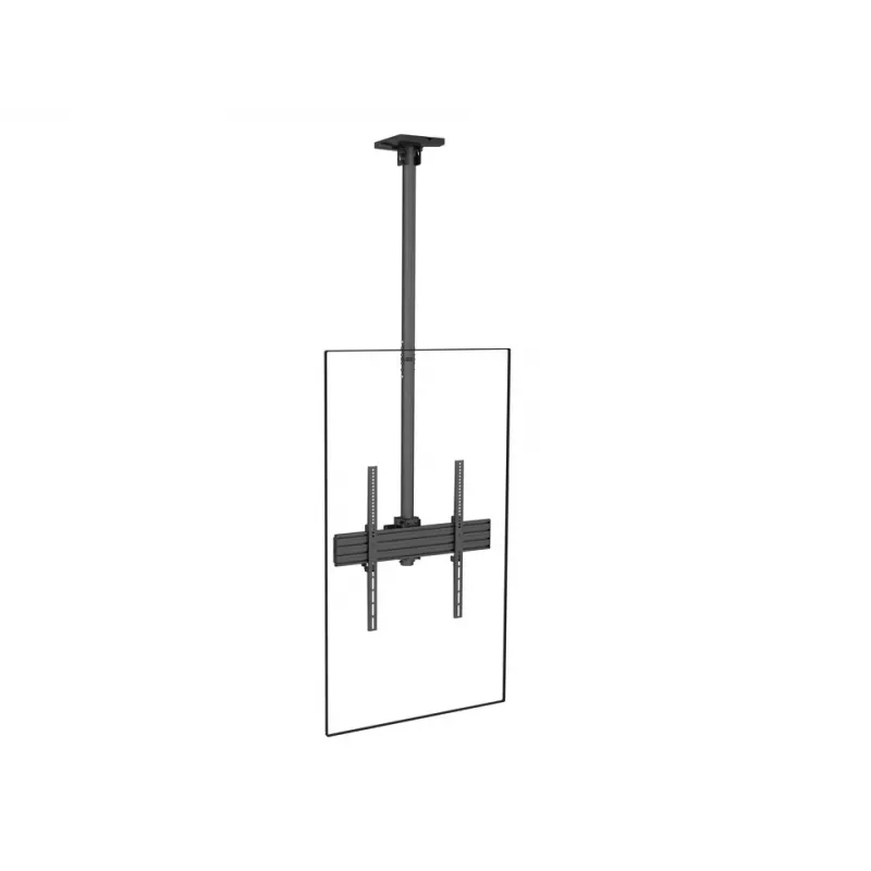 Piestiprināms plakanā paneļa rokturis Multibrackets M Pro Series fiksētās rokas 600 mm, tērauds, melns, iepakojumā 2 gab.