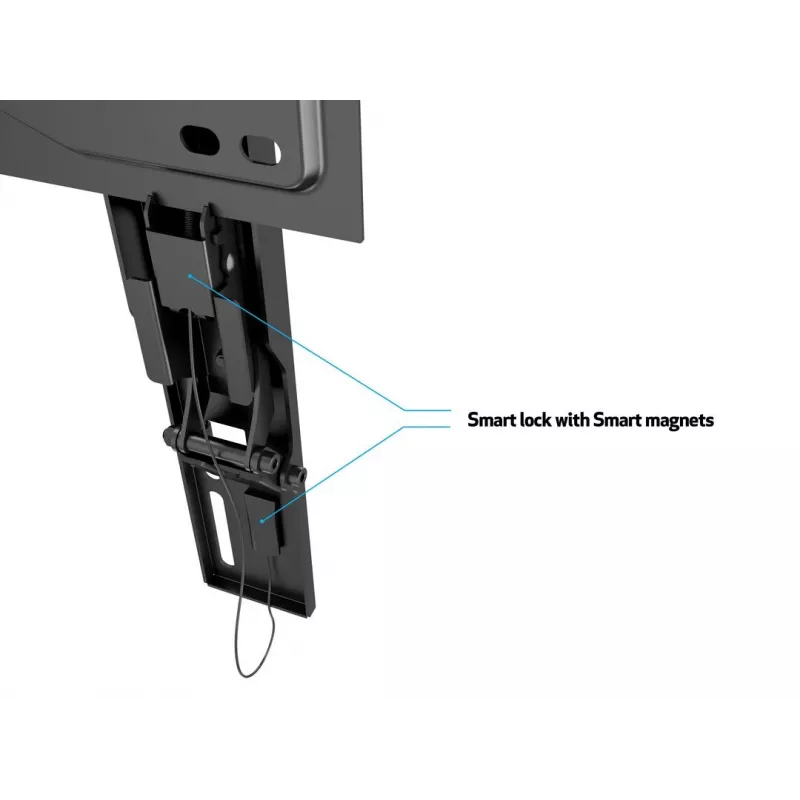 Multibrackets M VESA sienas stiprinājums Super Slim Tilt 400 MAX, 81.3 cm (32 inch), 139.7 cm (55 inch), 100 x 100 mm – 400 x 400 mm, melns
