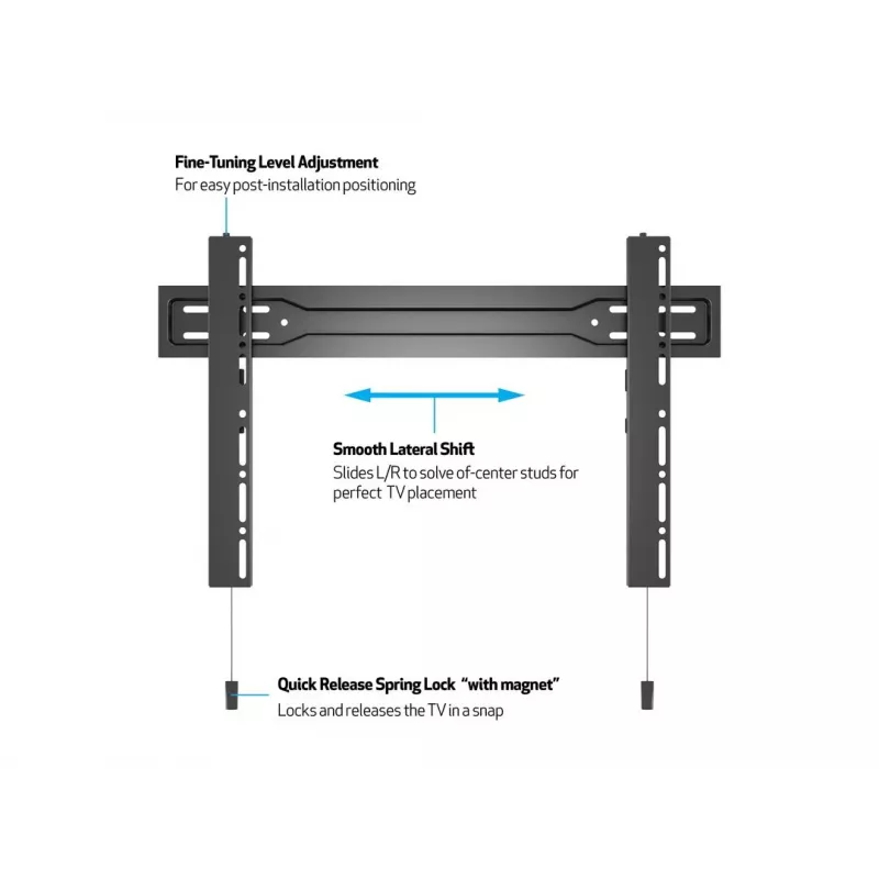 Multibrackets M VESA sienas stiprinājums Super Slim Fixed 600 MAX 35 kg 32-100 collas
