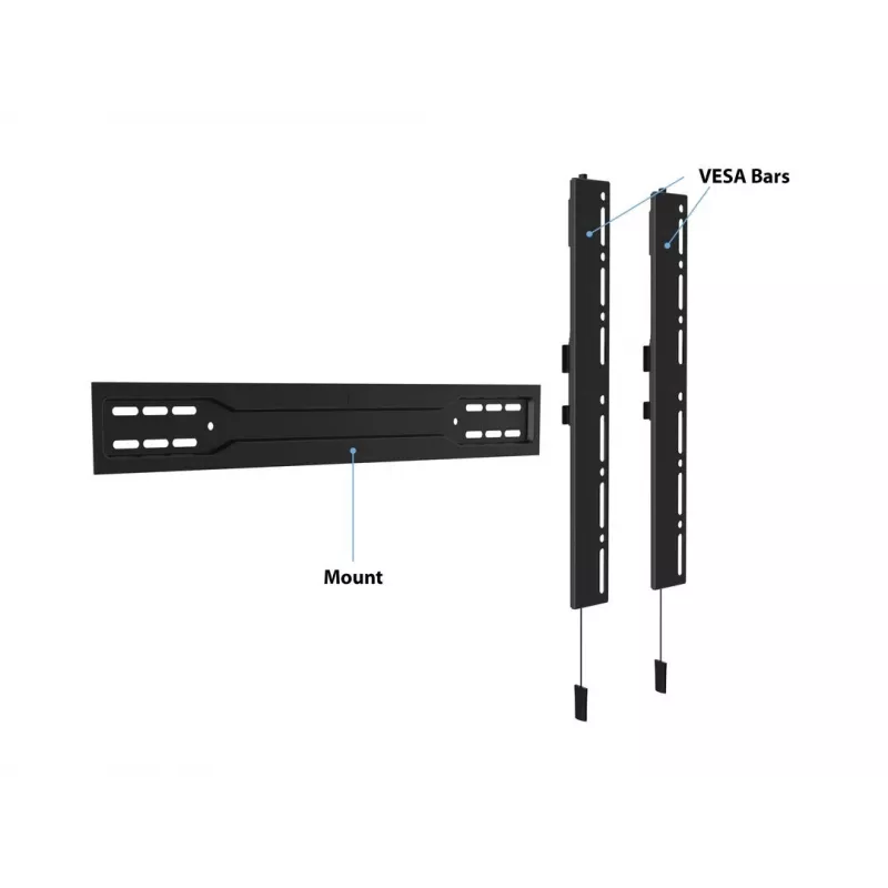 Multibrackets M VESA sienas stiprinājums Super Slim Fixed 600 MAX 35 kg 32-100 collas