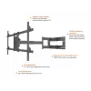 Multibrackets M Universāla garā rokas stiprinājums 1010mm HD Single 40kg 42-75 collas