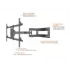 Multibrackets M Universāla garā rokas svira 910mm HD, Dual