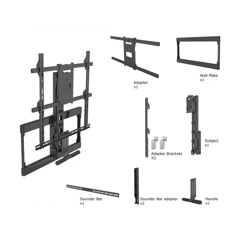 Multibrackets M Pull Down Full Motion Flexarm stiprinājums