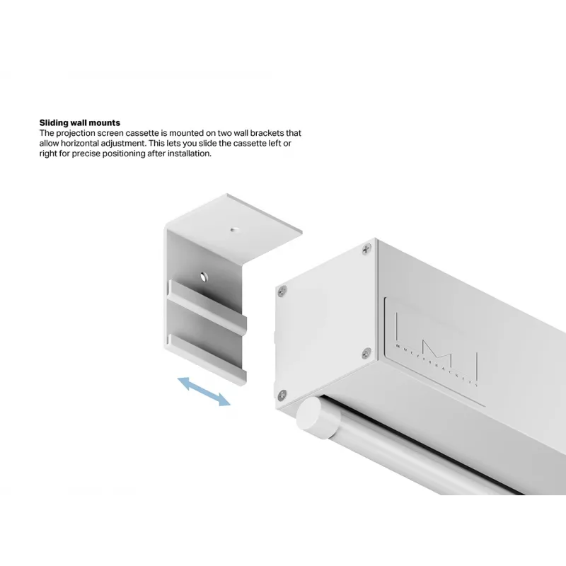 Multibrackets M 1:1 Manuālais projekcijas ekrāns 240x240, 135 collas White Edition