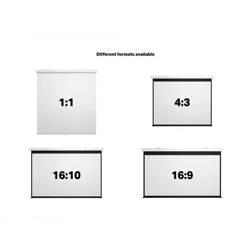 Multibrackets M 1:1 Manuālais projekcijas ekrāns 240x240, 135 collas White Edition