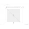 Multibrackets M 1:1 Manuālais projekcijas ekrāns 240x240, 135 collas White Edition
