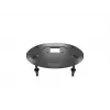 Grommet pamatne MULTIBRACKETS M Deskmount HD — alumīnija korpuss, melna, Ø 21 cm, H 40 mm, 500 g