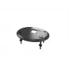 Grommet pamatne MULTIBRACKETS M Deskmount HD — alumīnija korpuss, melna, Ø 21 cm, H 40 mm, 500 g