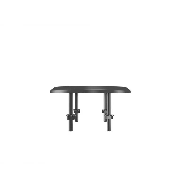 Grommet pamatne MULTIBRACKETS M Deskmount HD — alumīnija korpuss, melna, Ø 21 cm, H 40 mm, 500 g