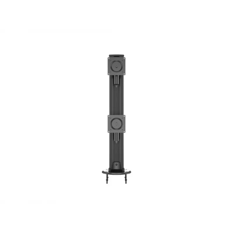 Grommet pamatne MULTIBRACKETS M Deskmount HD — alumīnija korpuss, melna, Ø 21 cm, H 40 mm, 500 g