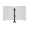 Grommet pamatne MULTIBRACKETS M Deskmount HD — alumīnija korpuss, melna, Ø 21 cm, H 40 mm, 500 g