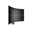 Grommet pamatne MULTIBRACKETS M Deskmount HD — alumīnija korpuss, melna, Ø 21 cm, H 40 mm, 500 g
