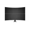 Grommet pamatne MULTIBRACKETS M Deskmount HD — alumīnija korpuss, melna, Ø 21 cm, H 40 mm, 500 g
