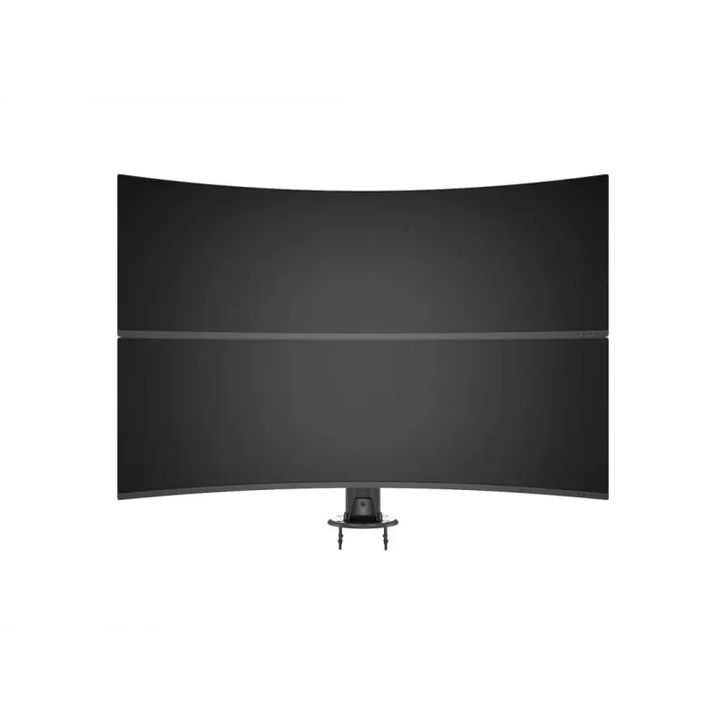 Grommet pamatne MULTIBRACKETS M Deskmount HD — alumīnija korpuss, melna, Ø 21 cm, H 40 mm, 500 g