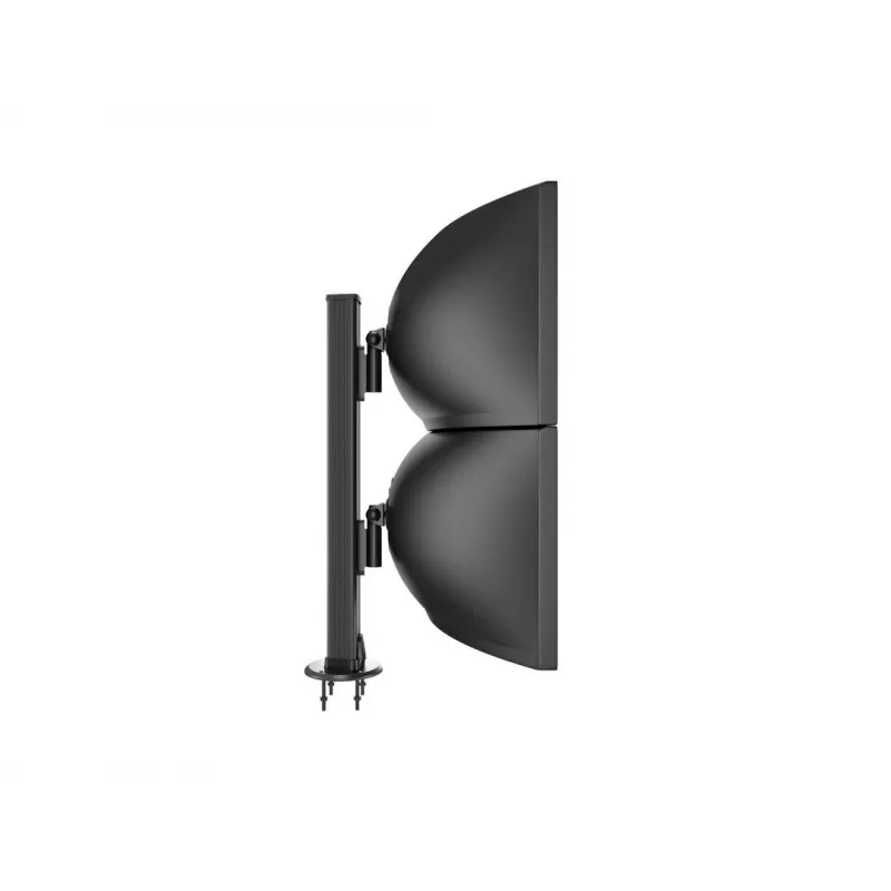 Grommet pamatne MULTIBRACKETS M Deskmount HD — alumīnija korpuss, melna, Ø 21 cm, H 40 mm, 500 g