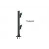 Grommet pamatne MULTIBRACKETS M Deskmount HD — alumīnija korpuss, melna, Ø 21 cm, H 40 mm, 500 g