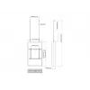 Multibrackets M Pro Series korpuss 50 inch sienas melns tērauds ainava/portrets