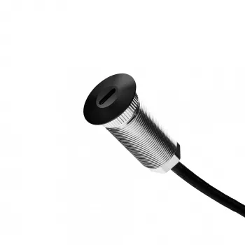USB-C ligzdas lādētājs Ochno O-CO-200-BL-1 2m kabelis, skrūvējams, melns