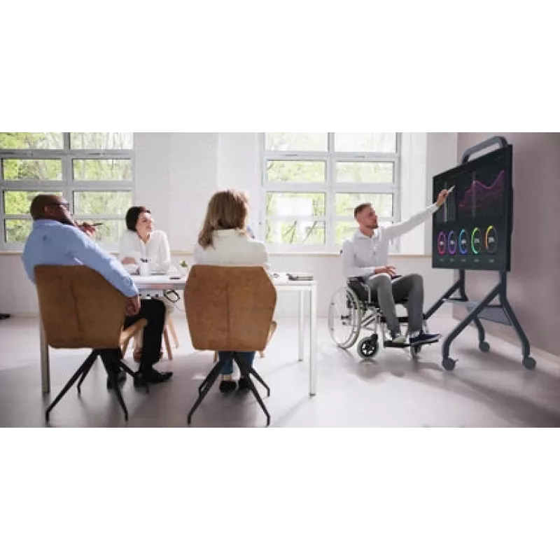 Peerless SR898-EUK mobilais statīvs displejiem 2.79 m (110 collas) Melns