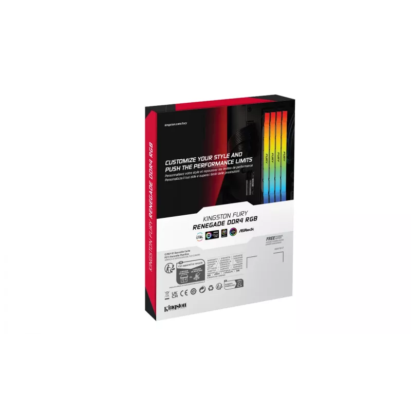 Kingston FURY Renegade RGB 64GB (2x32GB) DDR4 3600MHz CL18 atmiņas komplekts