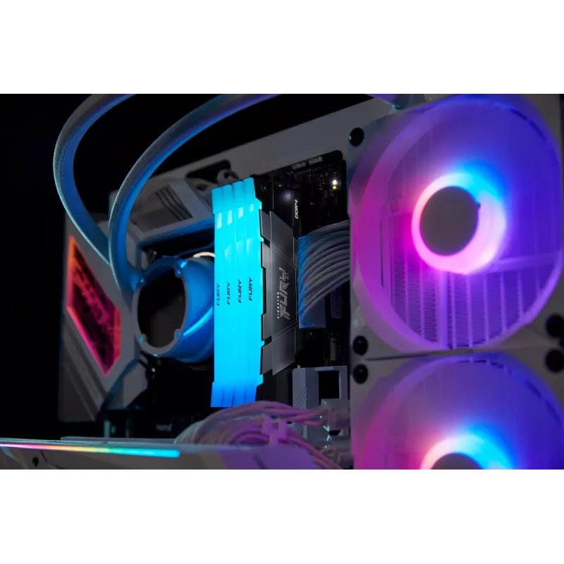 Kingston FURY 32GB 3600MT/s DDR4 CL16 DIMM (4 moduļu komplekts) Renegade RGB