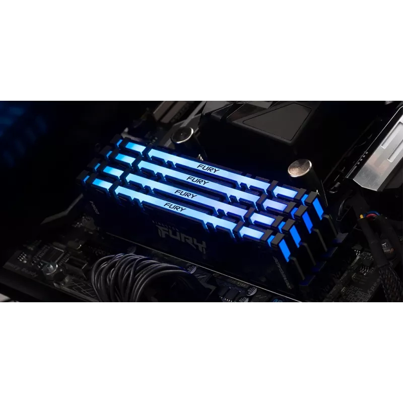 Kingston FURY 32GB 3600MT/s DDR4 CL16 DIMM (4 moduļu komplekts) Renegade RGB