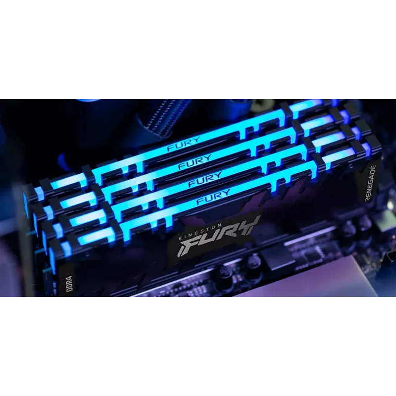 Kingston FURY 32GB 3600MT/s DDR4 CL16 DIMM (4 moduļu komplekts) Renegade RGB