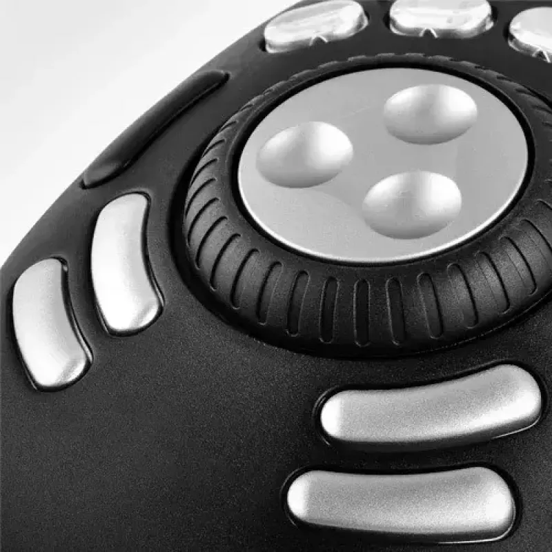 Multivides kontrolleris Contour PRO v2 — USB, Sudrabs/Melns, 43×77.5×11.5 mm