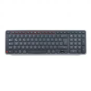 Contour Design Balance Keyboard DE, bezvadu, pilna izmēra (100%), RF Wireless + USB, šķērveida slēdži, QWERTZ, melns