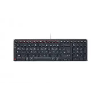 Contour Design Balance Keyboard DE, vads, pilna izmēra (100%), bezvadu, RF bezvadu + USB, QWERTZ, melns